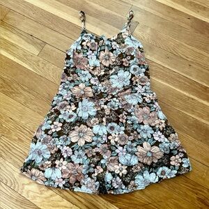 Abercrombie Kids 11/12Y Floral Fully-Lined Romper w/Adjustable Straps